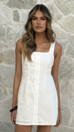 Candie Mini Dress - Off White