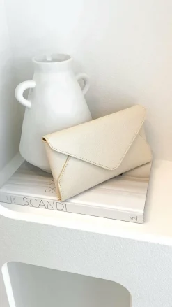 Carmen Envelope Cross Body Bag - Cream