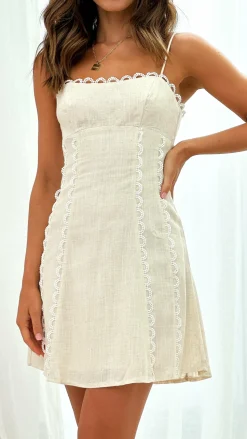 Cartia Mini Dress - Beige