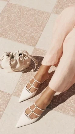 Carver Ballet Flats - White