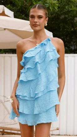 Cassidi Mini Dress - Blue