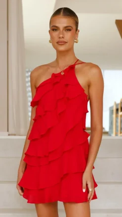 Cassidi Mini Dress - Red