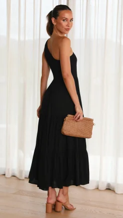 Cassy Midi Dress - Black