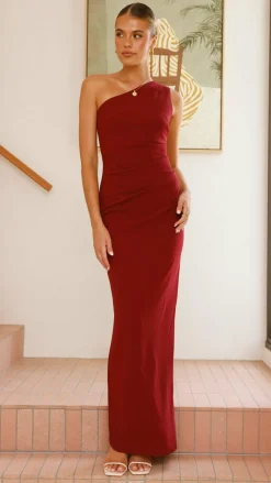 Cataleya Maxi Dress - Wine