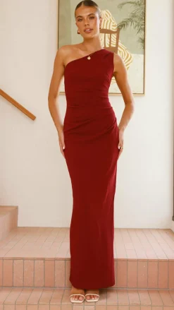 Cataleya Maxi Dress - Wine