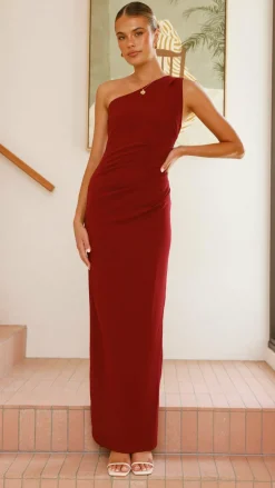 Cataleya Maxi Dress - Wine