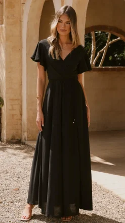 Charlize Maxi Dress - Black