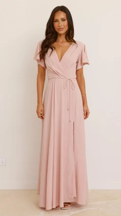 Charlize Maxi Dress - Dusty Pink