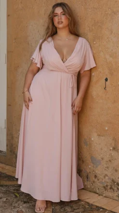 Charlize Maxi Dress - Dusty Pink