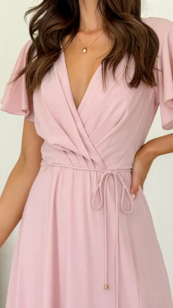 Charlize Maxi Dress - Dusty Pink