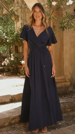 Charlize Maxi Dress - Navy