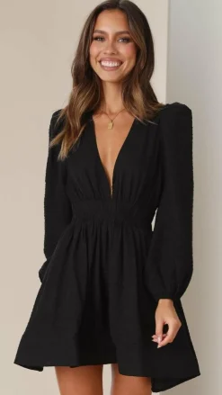 Charlotte Mini Dress - Black