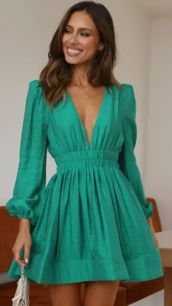 Charlotte Mini Dress - Green