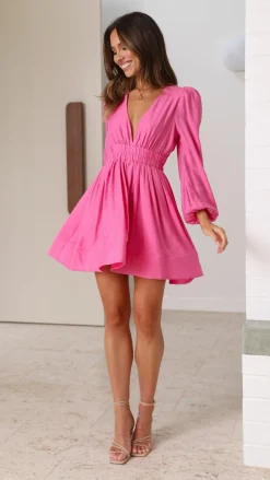Charlotte Mini Dress - Pink