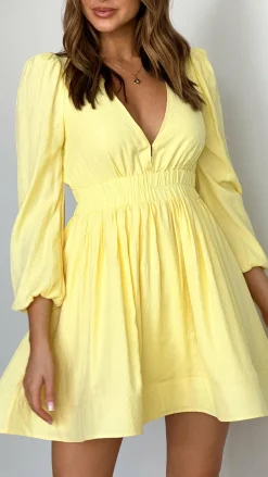 Charlotte Mini Dress - Yellow