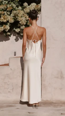 Chiara Maxi Dress - Champagne