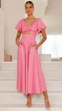 Christina Maxi Dress - Hot Pink
