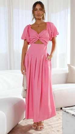 Christina Maxi Dress - Hot Pink