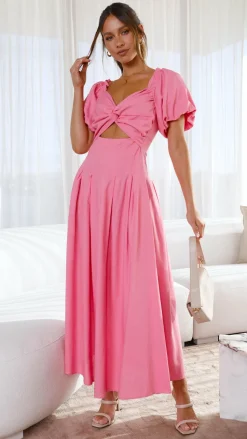 Christina Maxi Dress - Hot Pink