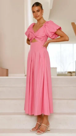 Christina Maxi Dress - Hot Pink