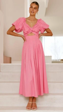 Christina Maxi Dress - Hot Pink