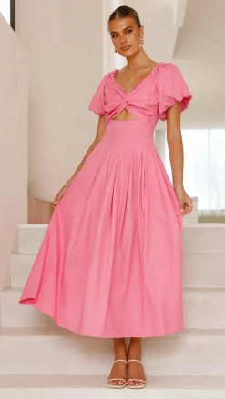 Christina Maxi Dress - Hot Pink