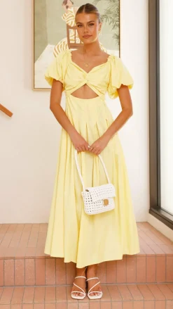 Christina Maxi Dress - Lemon