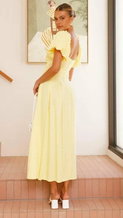 Christina Maxi Dress - Lemon