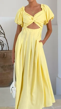 Christina Maxi Dress - Lemon
