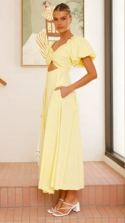 Christina Maxi Dress - Lemon