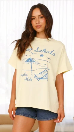 Ciao Salento Tee - Yellow