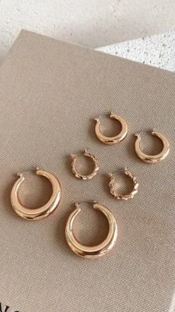 Classic Hoop Set - Gold