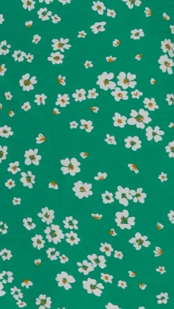 Coco Mini Dress - Green / White Floral