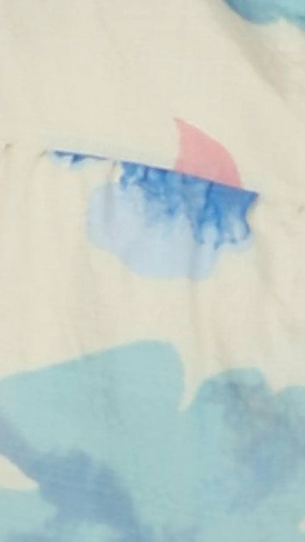 Coral Mini Dress - Blue Floral