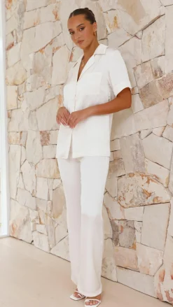 Courtney Button Up Shirt - Cream