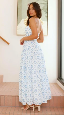 Cove Maxi Dress - Blue Floral