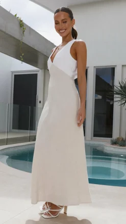 Dae Maxi Dress - White/Natural