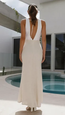 Dae Maxi Dress - White/Natural