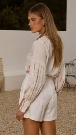 Dakota Long Sleeve Blouse - Siena