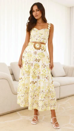 Danessa Crop Top - Yellow Portofino