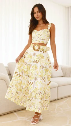 Danessa Crop Top - Yellow Portofino