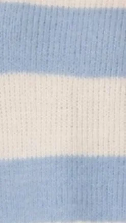 Dante Knitted Sweater - White / Blue Stripe