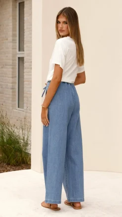 Darby Pant - Mid Blue Denim