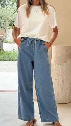 Darby Pant - Mid Blue Denim