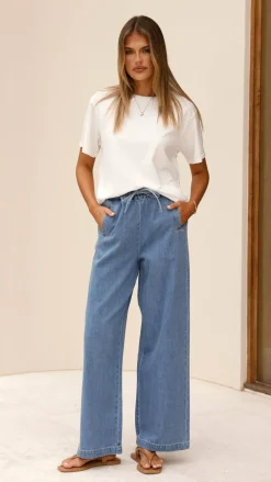 Darby Pant - Mid Blue Denim