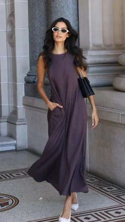 Darcy Maxi Dress - Chocolate