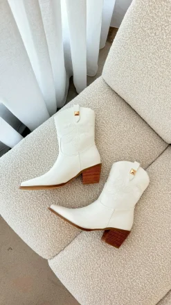 Darla Boots - White
