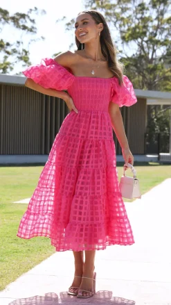Deemi Maxi Dress - Hot Pink