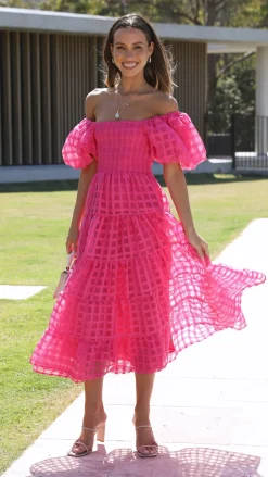 Deemi Maxi Dress - Hot Pink