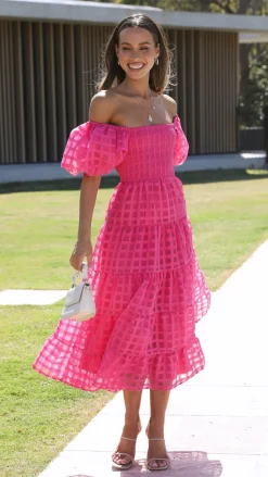 Deemi Maxi Dress - Hot Pink